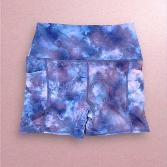 Matching Crop Top & High Waist Shorts with Pockets Sporty Stretch - Picture 7 of 14